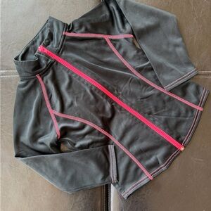 Circo - Girl’s Black and Pink Zip-Up Sweatshirt